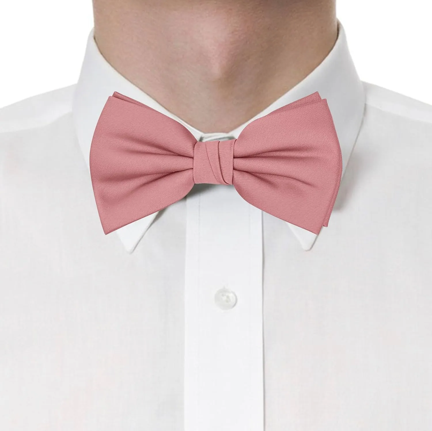 Adjustable Bow Ties for Men, Classic Solid Color Pre-Tied Bowties with Gift Box for Mens Wedding Party