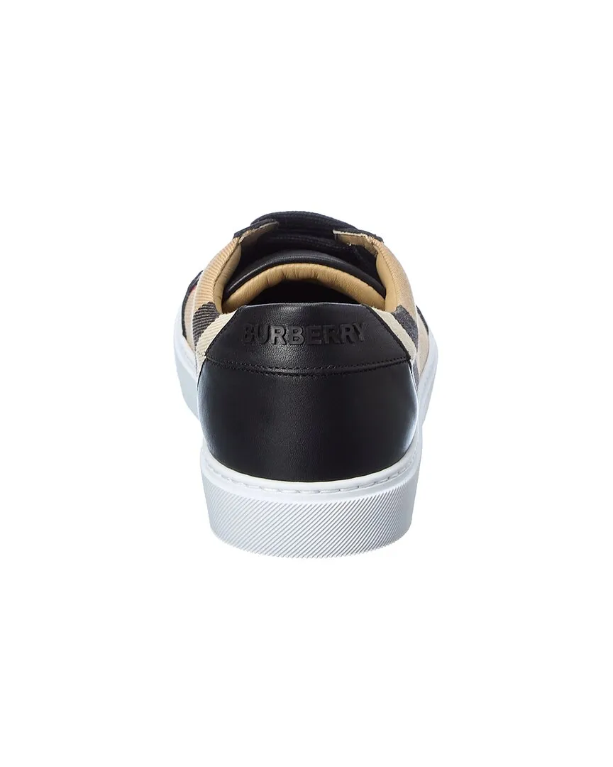 Burberry House Check Canvas & Leather Sneaker