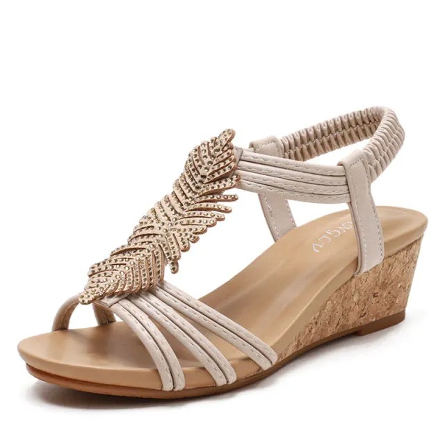 Cornelia Women's Wedge T-Strap Sandal