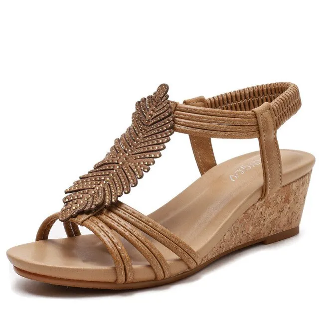 Cornelia Women's Wedge T-Strap Sandal