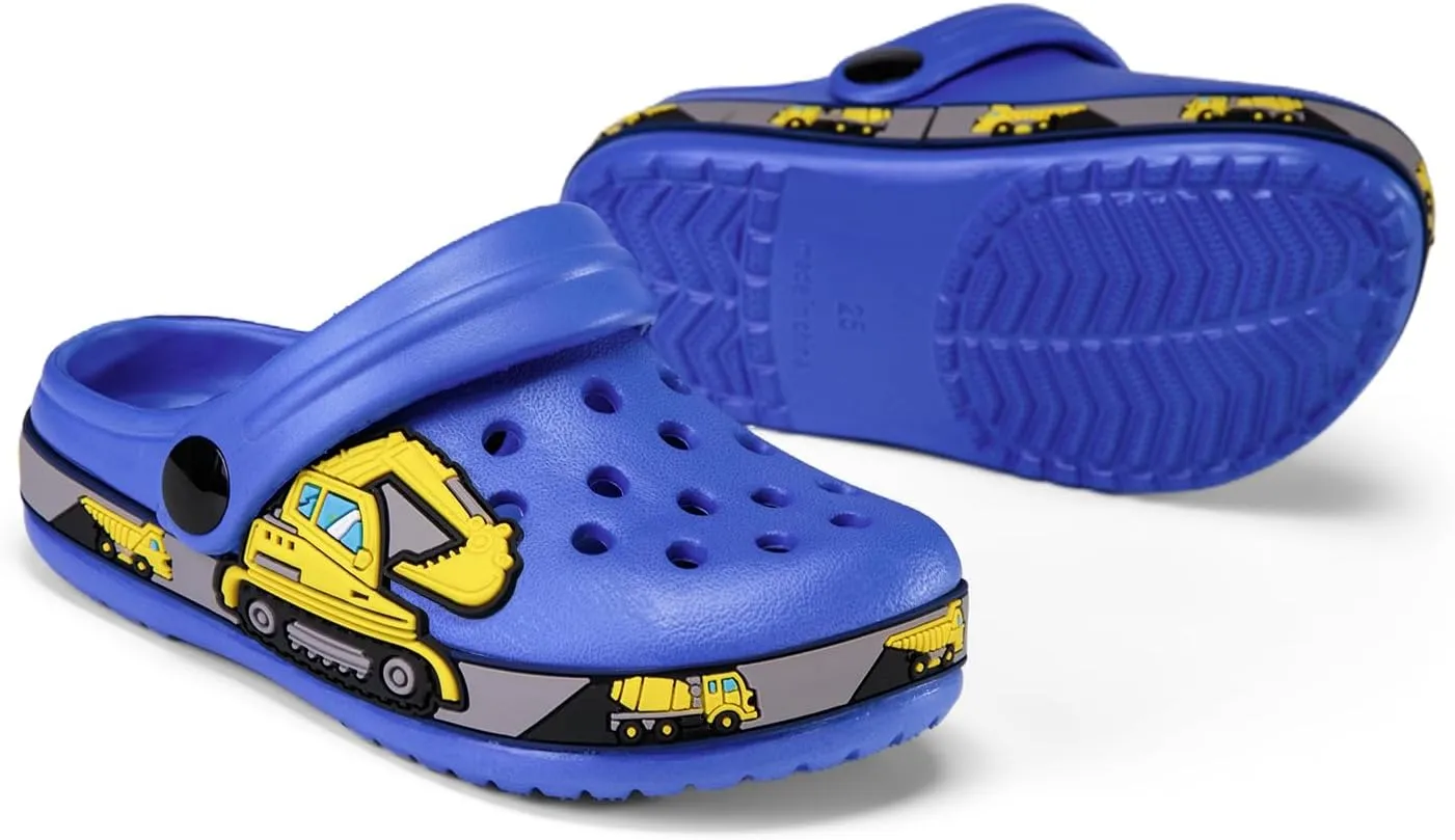 Drecage Toddler Clogs Kids Clogs for Girls Boys Slip on Garden Clogs Slide Sandals Waterproof Beach Pool Shoes Slipper