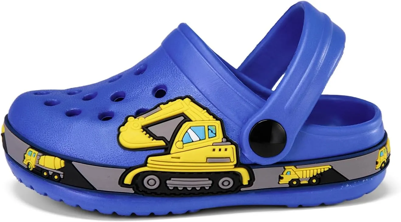 Drecage Toddler Clogs Kids Clogs for Girls Boys Slip on Garden Clogs Slide Sandals Waterproof Beach Pool Shoes Slipper