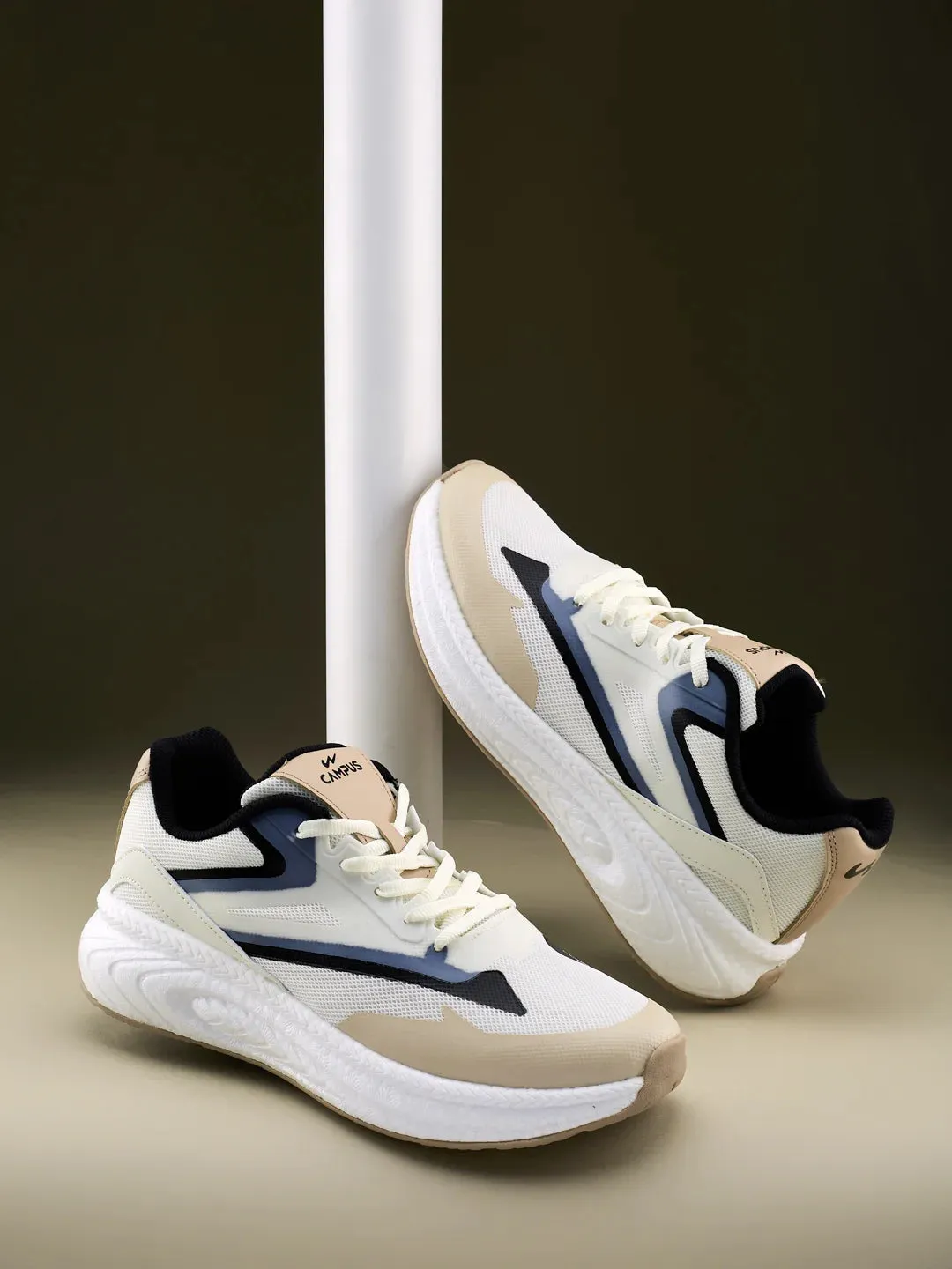 JIVE Off White Men's Running Shoes