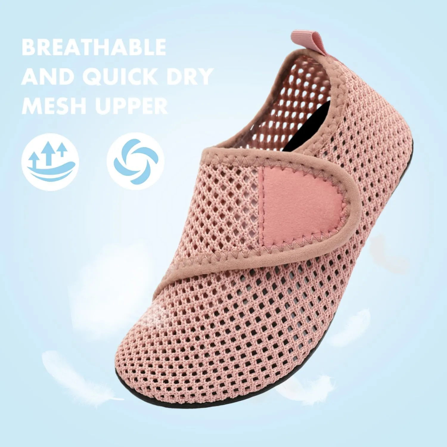 JOINFREE Kids Boys and Girls Swim Water Shoes Toddler Quick Dry Aqua Socks Barefoot Skin Shoes for Beach Sports