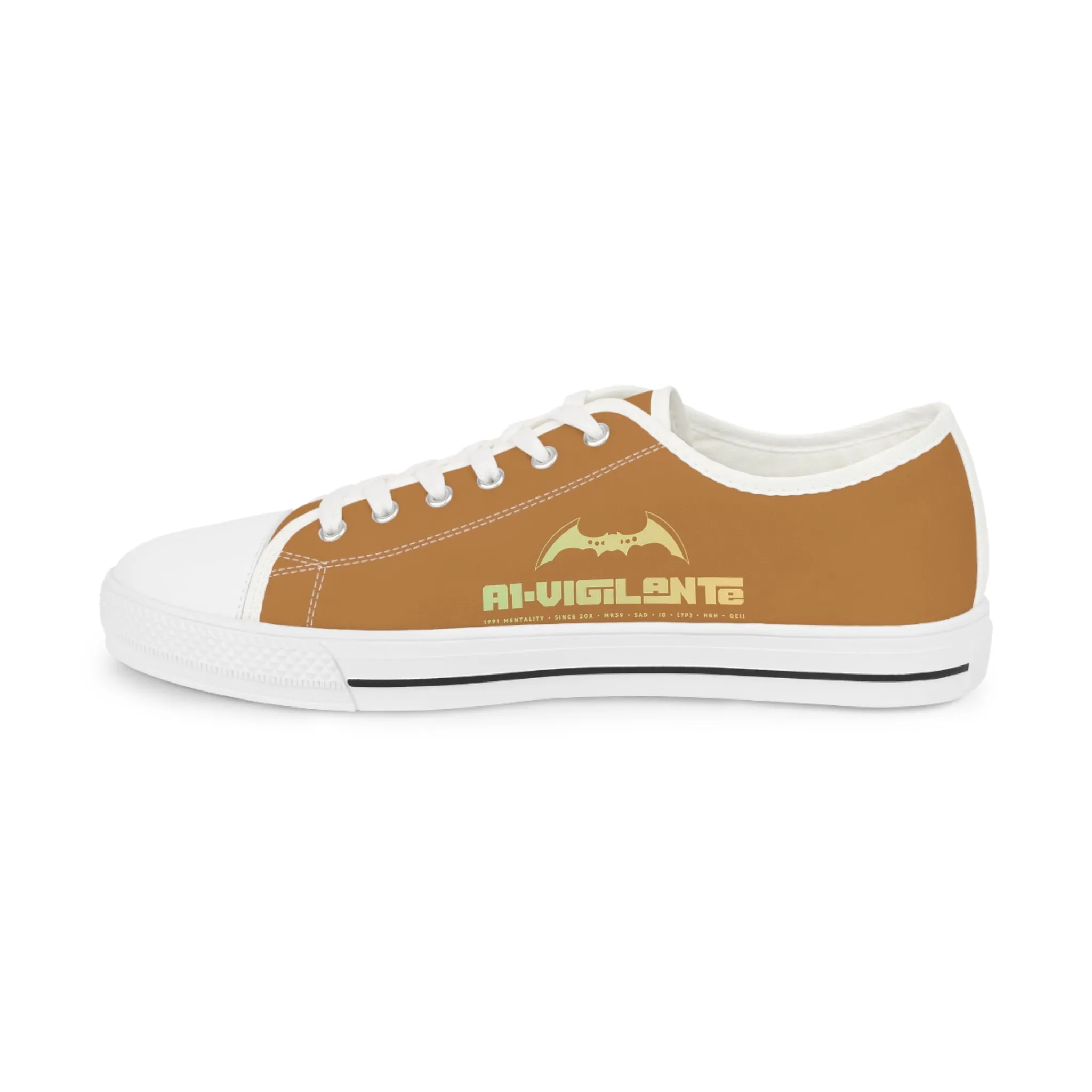 Light Brown A1-Vigilante  Men's Low Top Sneakers