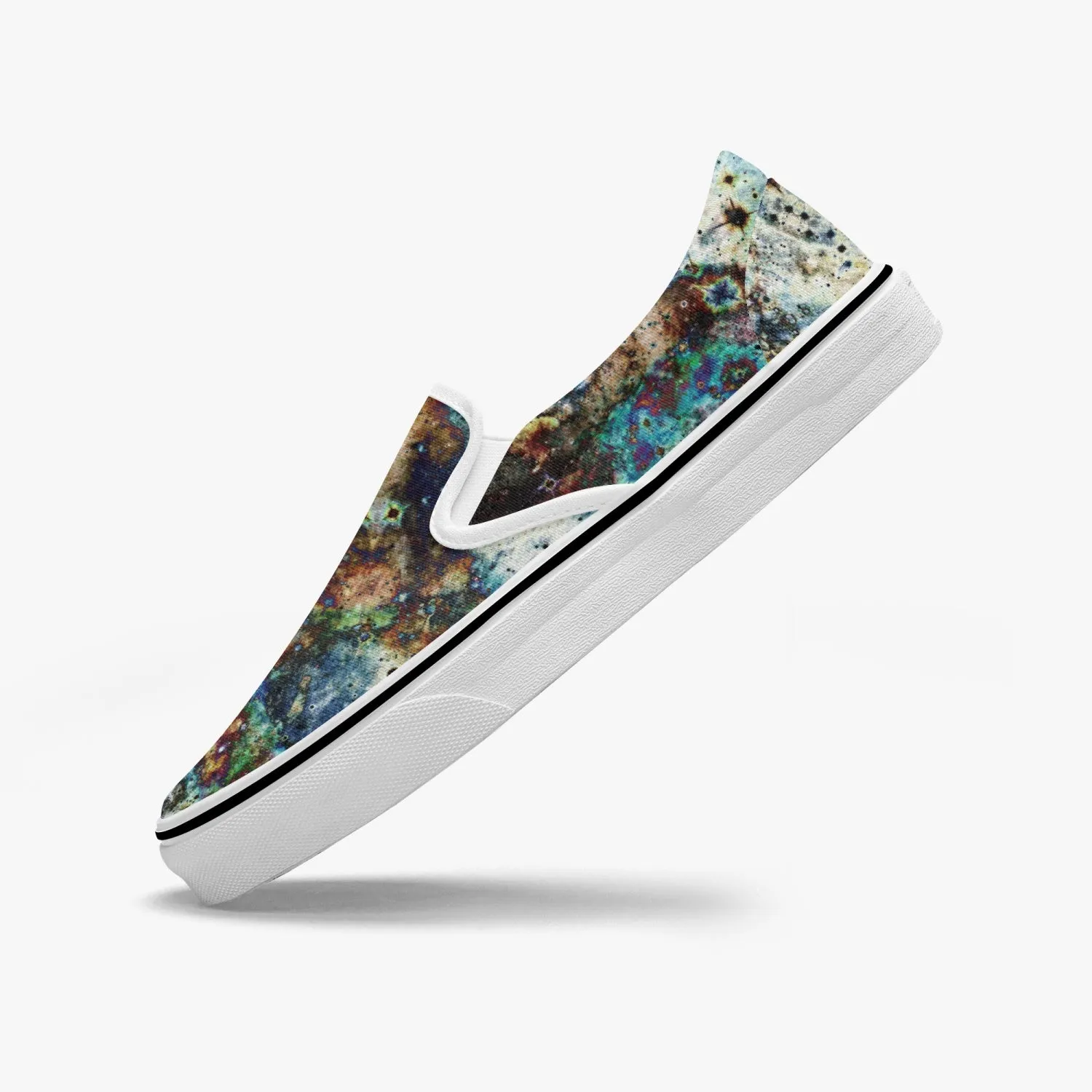 Lunix Split-Style Psychedelic Slip-On Shoes