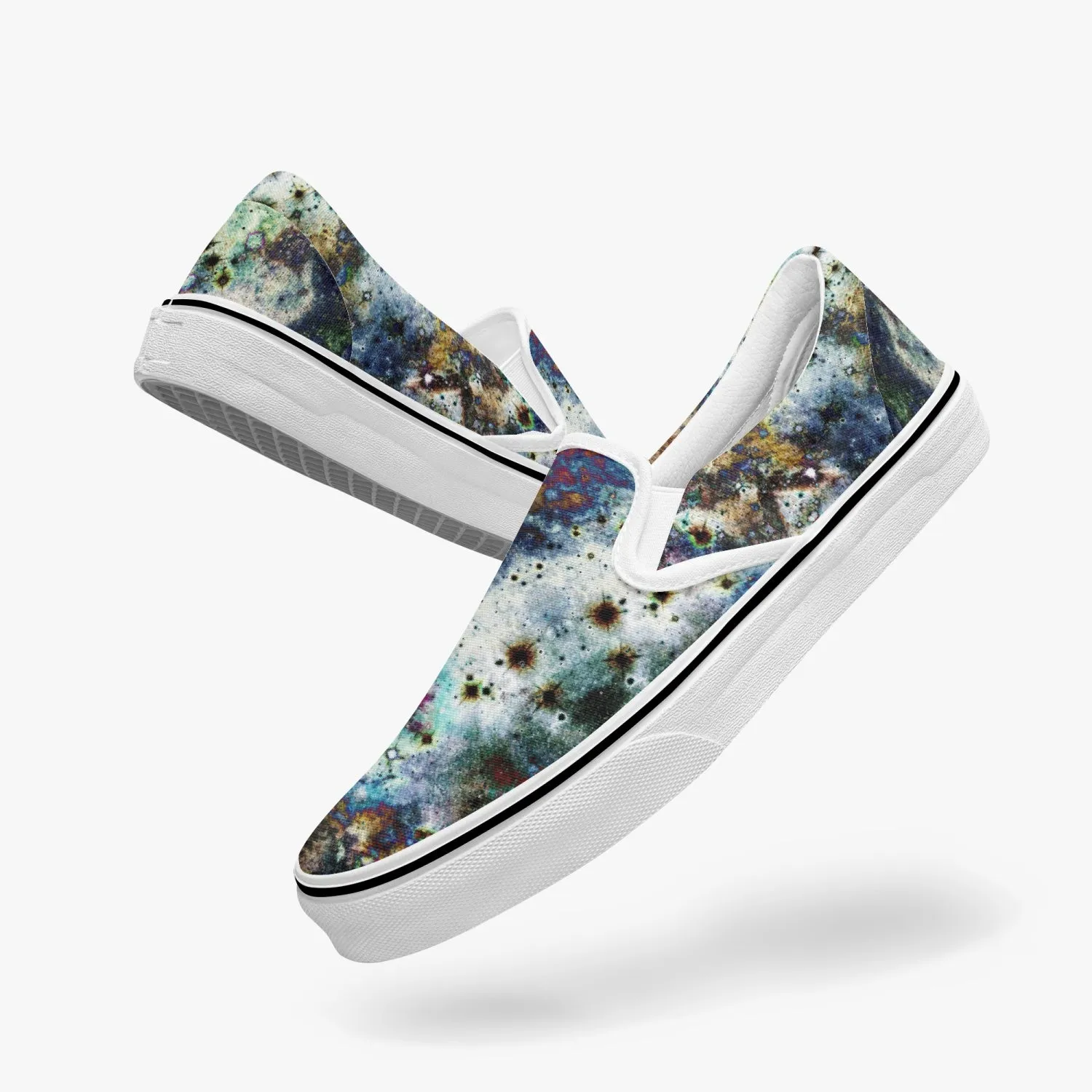 Lunix Split-Style Psychedelic Slip-On Shoes