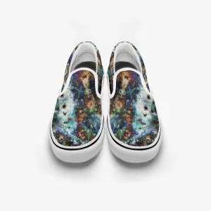 Lunix Split-Style Psychedelic Slip-On Shoes