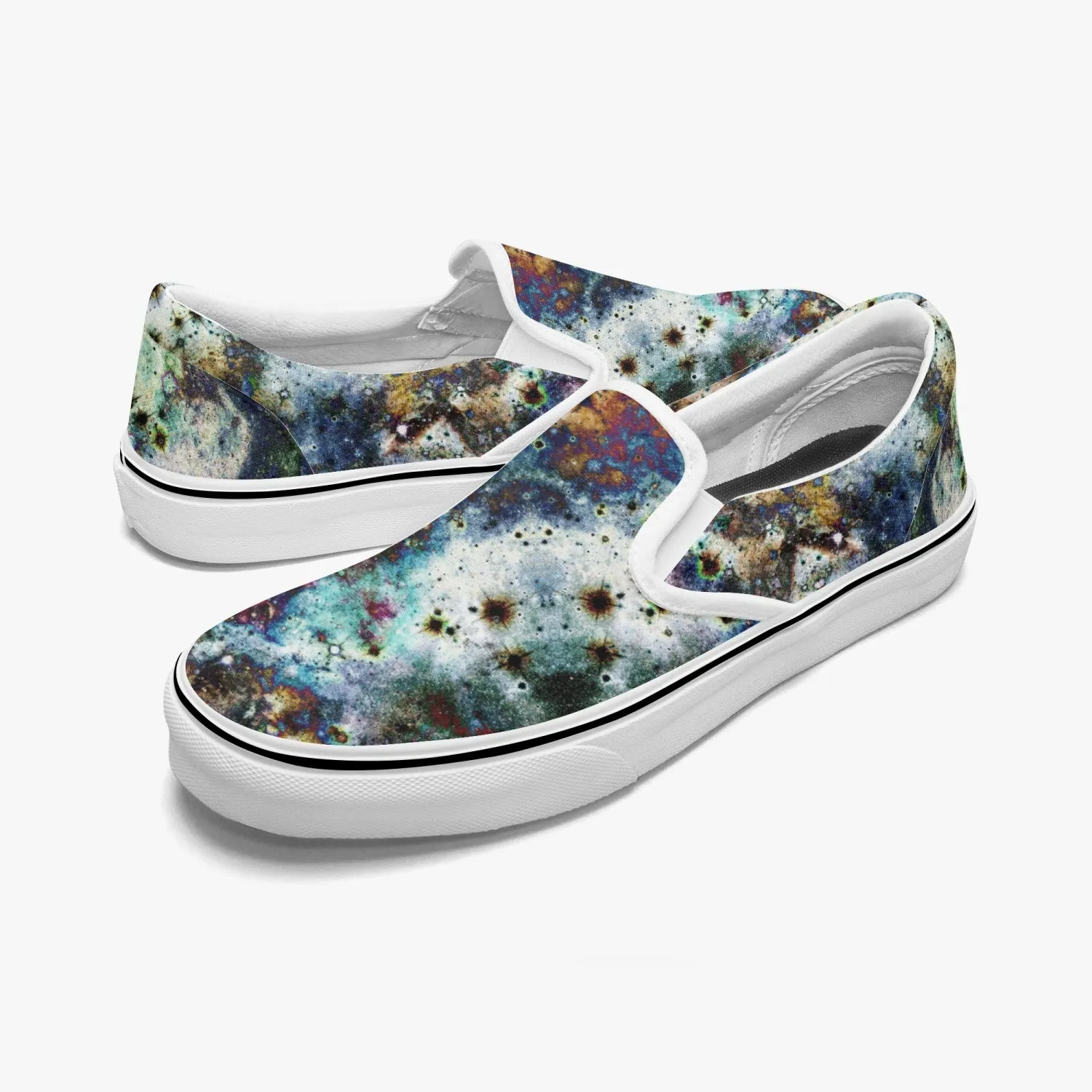 Lunix Split-Style Psychedelic Slip-On Shoes