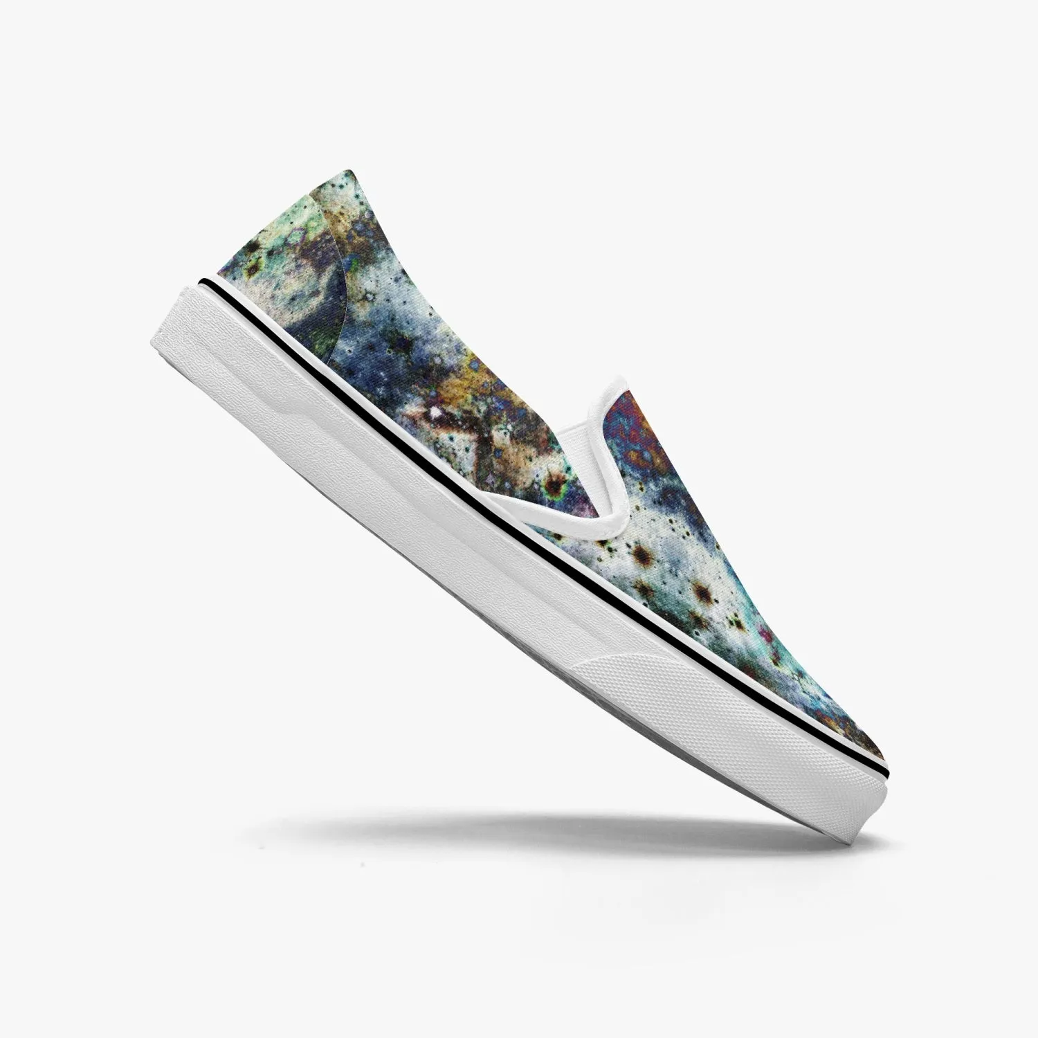 Lunix Split-Style Psychedelic Slip-On Shoes