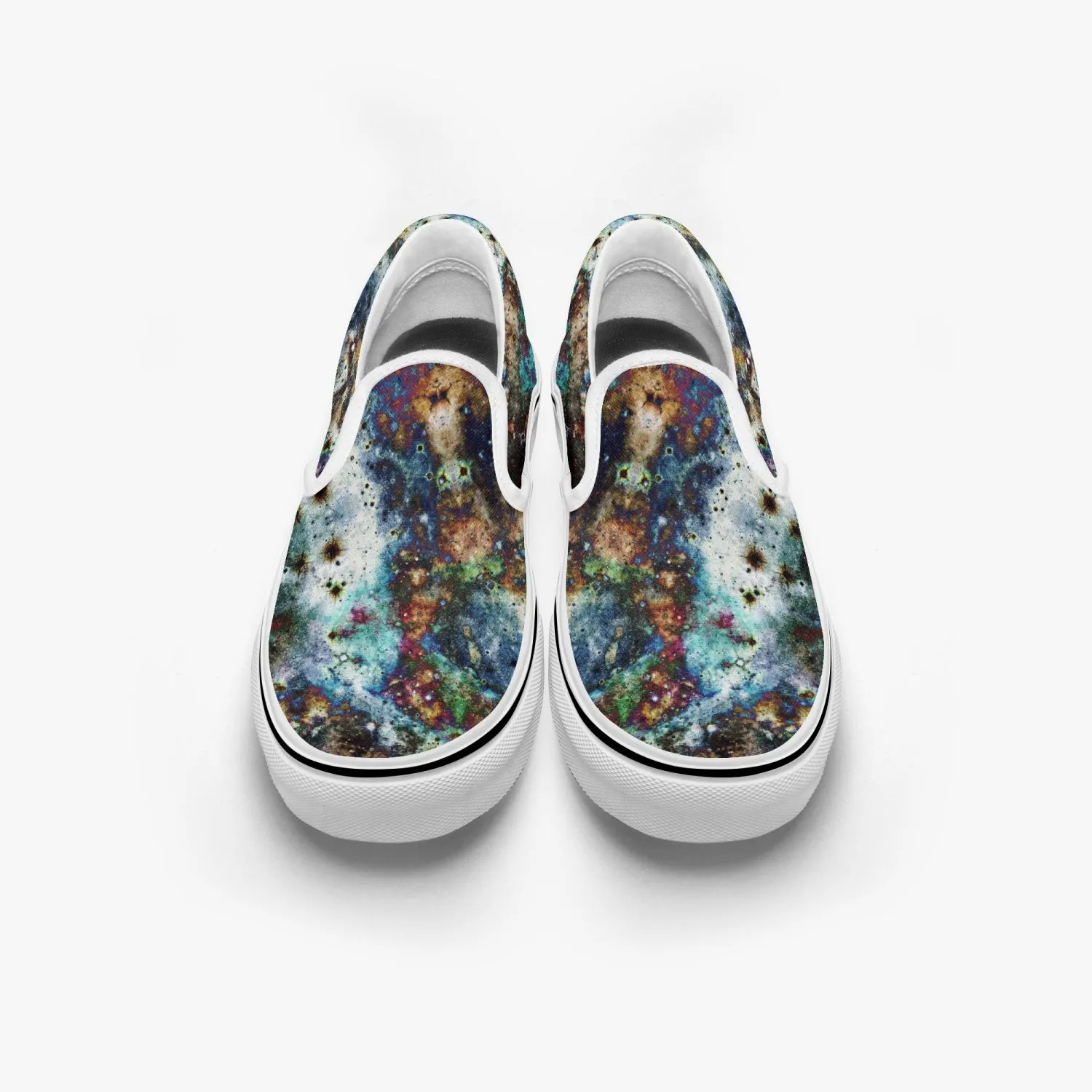 Lunix Split-Style Psychedelic Slip-On Shoes