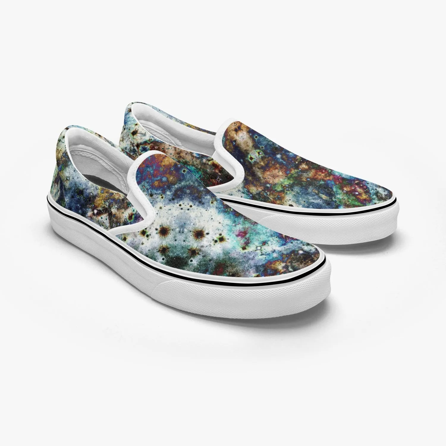 Lunix Split-Style Psychedelic Slip-On Shoes