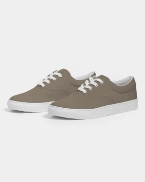 Medium Dark Orange Brown Men's Canvas Sneakers | Men's | Medium Dark Pale Pastel Orange Brown | C0M15Y30K60