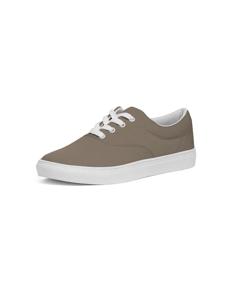 Medium Dark Orange Brown Men's Canvas Sneakers | Men's | Medium Dark Pale Pastel Orange Brown | C0M15Y30K60