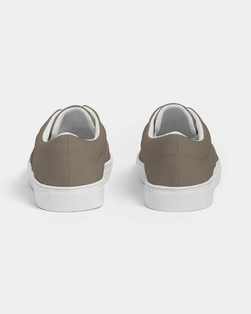 Medium Dark Orange Brown Men's Canvas Sneakers | Men's | Medium Dark Pale Pastel Orange Brown | C0M15Y30K60