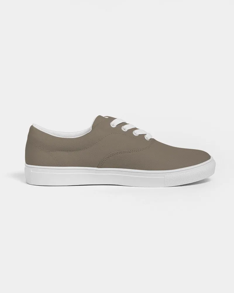 Medium Dark Orange Brown Men's Canvas Sneakers | Men's | Medium Dark Pale Pastel Orange Brown | C0M15Y30K60
