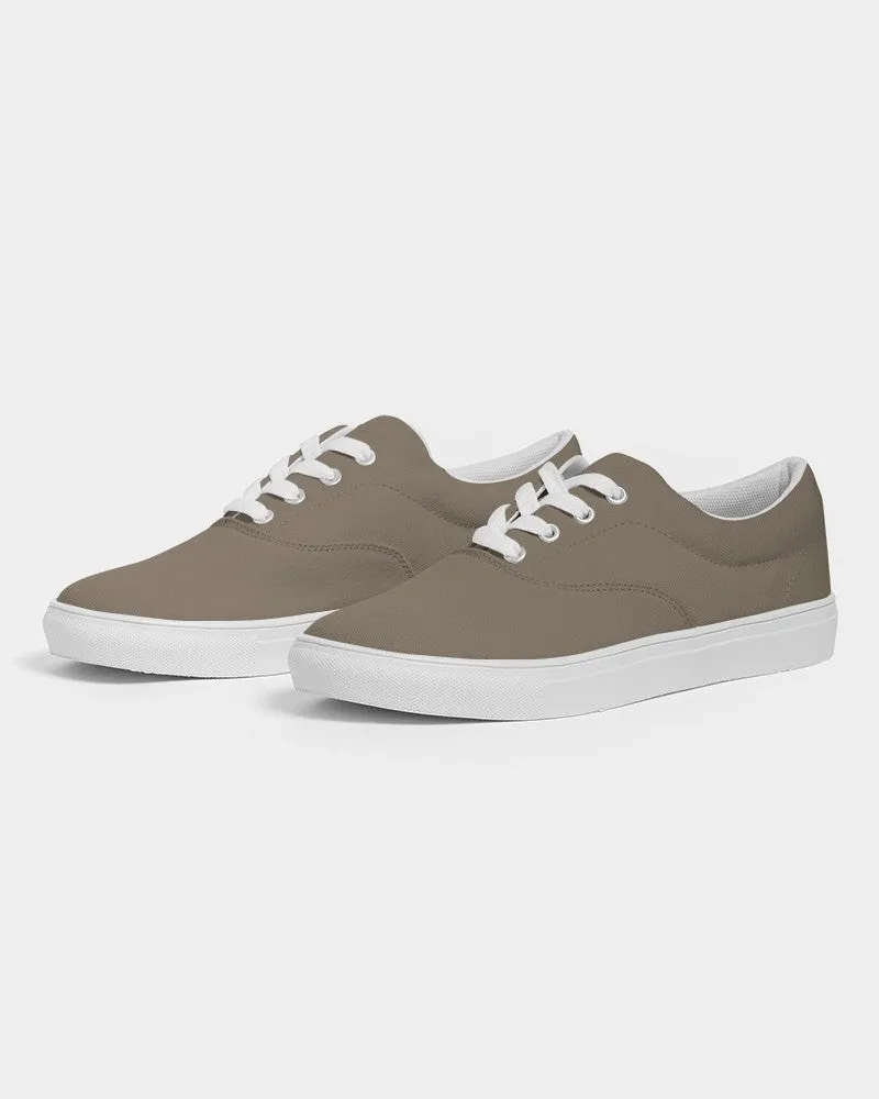 Medium Dark Orange Brown Men's Canvas Sneakers | Men's | Medium Dark Pale Pastel Orange Brown | C0M15Y30K60