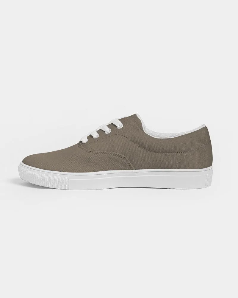 Medium Dark Orange Brown Men's Canvas Sneakers | Men's | Medium Dark Pale Pastel Orange Brown | C0M15Y30K60