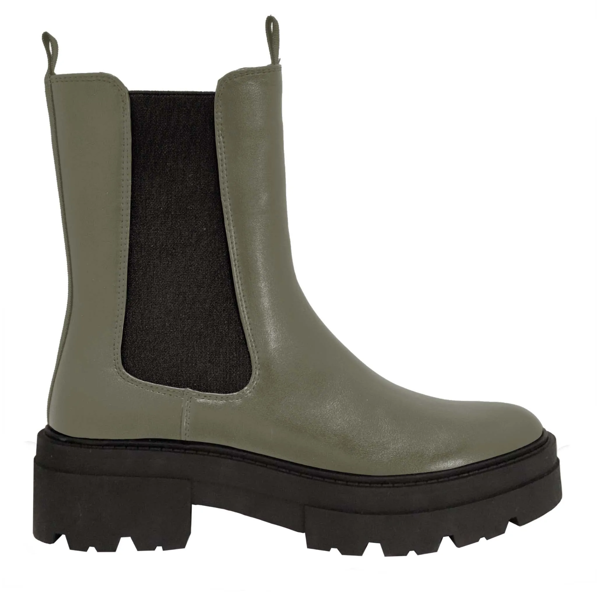 PERTH20 - CHUNKY CASUAL CHELSEA BOOT MID CALF