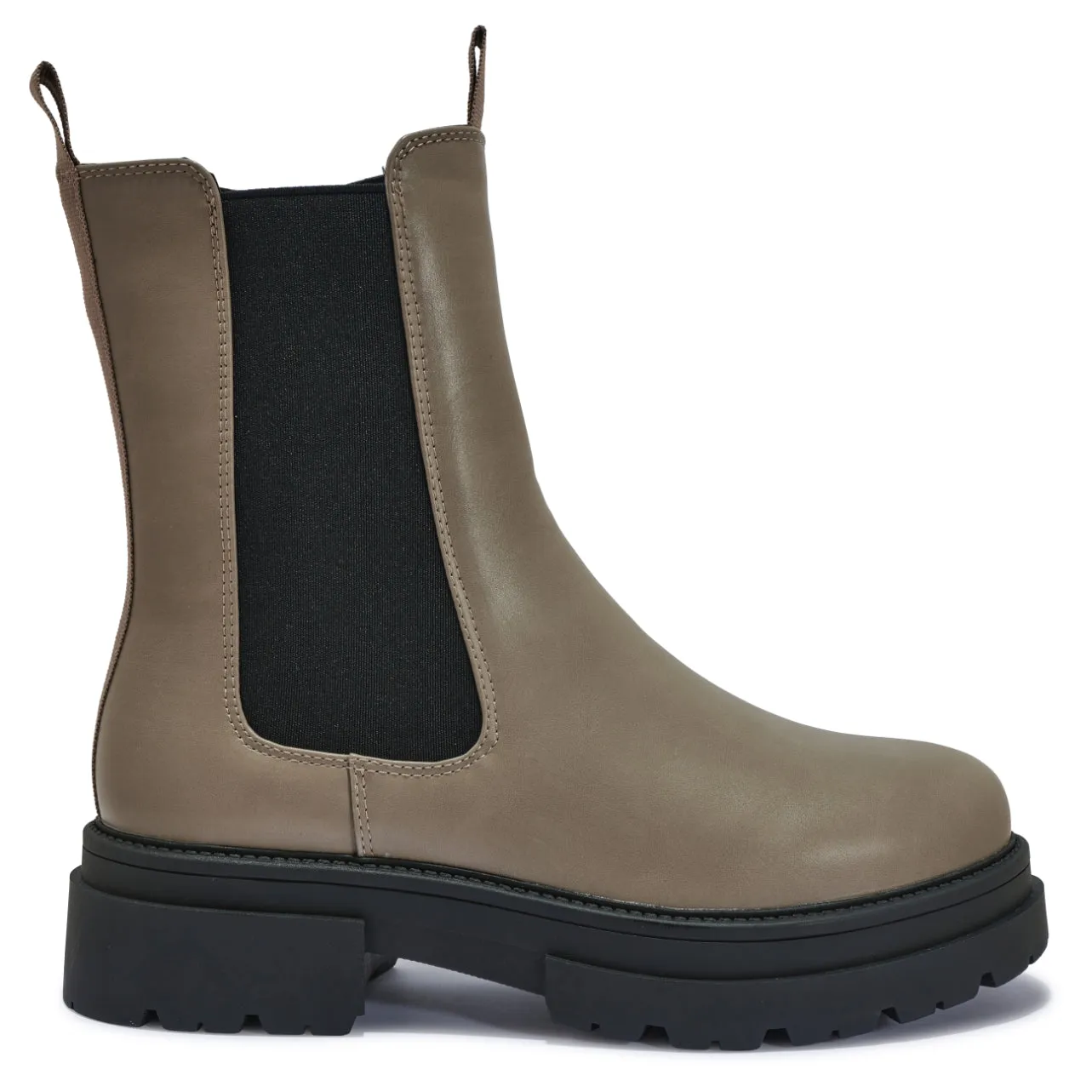 PERTH20 - CHUNKY CASUAL CHELSEA BOOT MID CALF