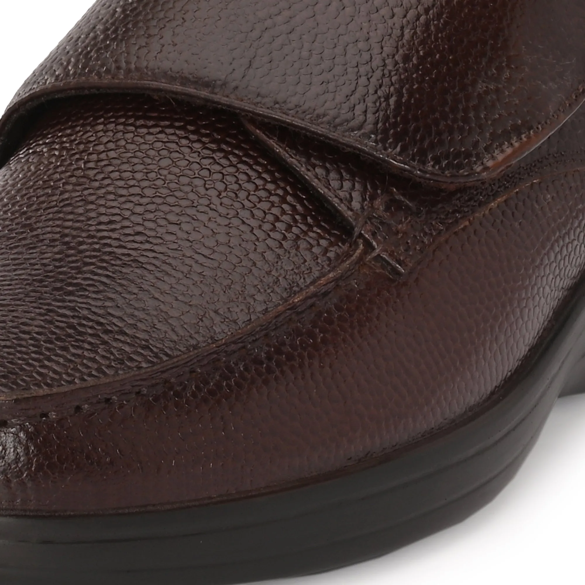 Pure Trumock Full Grain Leather Velcro Slip Ons
