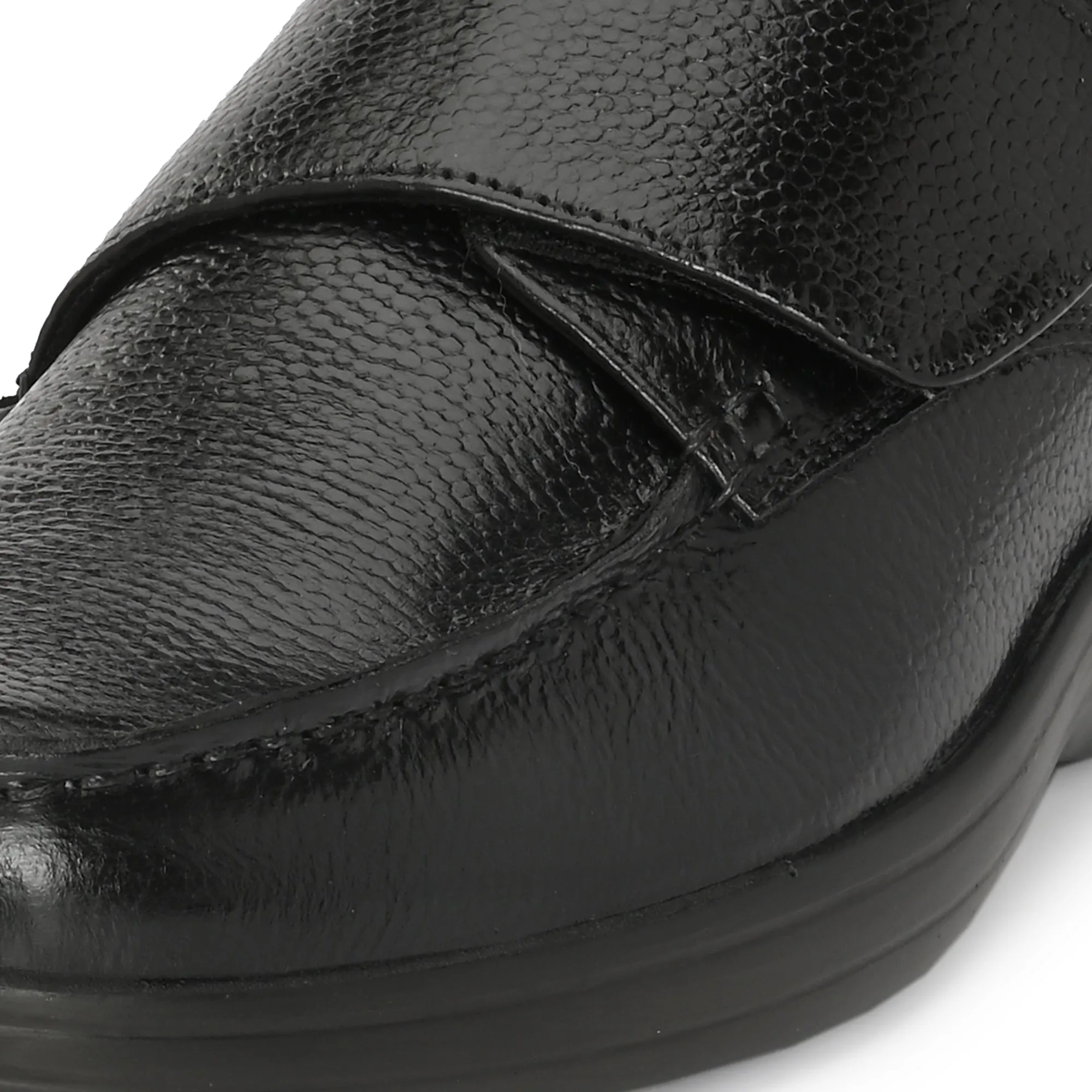 Pure Trumock Full Grain Leather Velcro Slip Ons