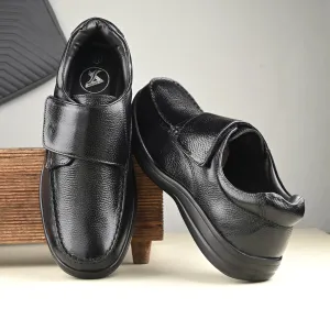 Pure Trumock Full Grain Leather Velcro Slip Ons