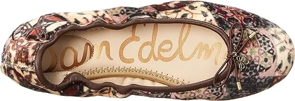 Sam Edelman Felicia Ivory Multi Slip On Rounded Toe Flexible Ballet Flats