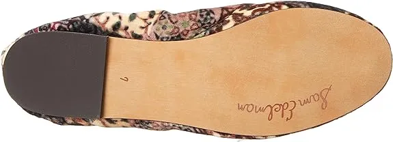 Sam Edelman Felicia Ivory Multi Slip On Rounded Toe Flexible Ballet Flats