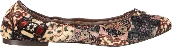 Sam Edelman Felicia Ivory Multi Slip On Rounded Toe Flexible Ballet Flats