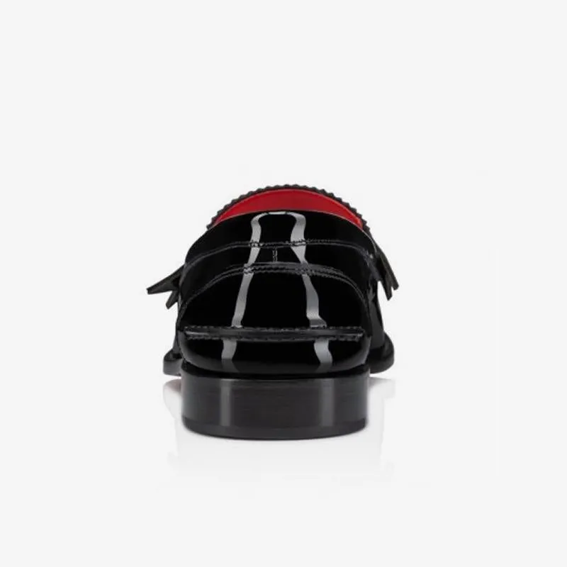 Sleek Patent Leather Penny Loafers