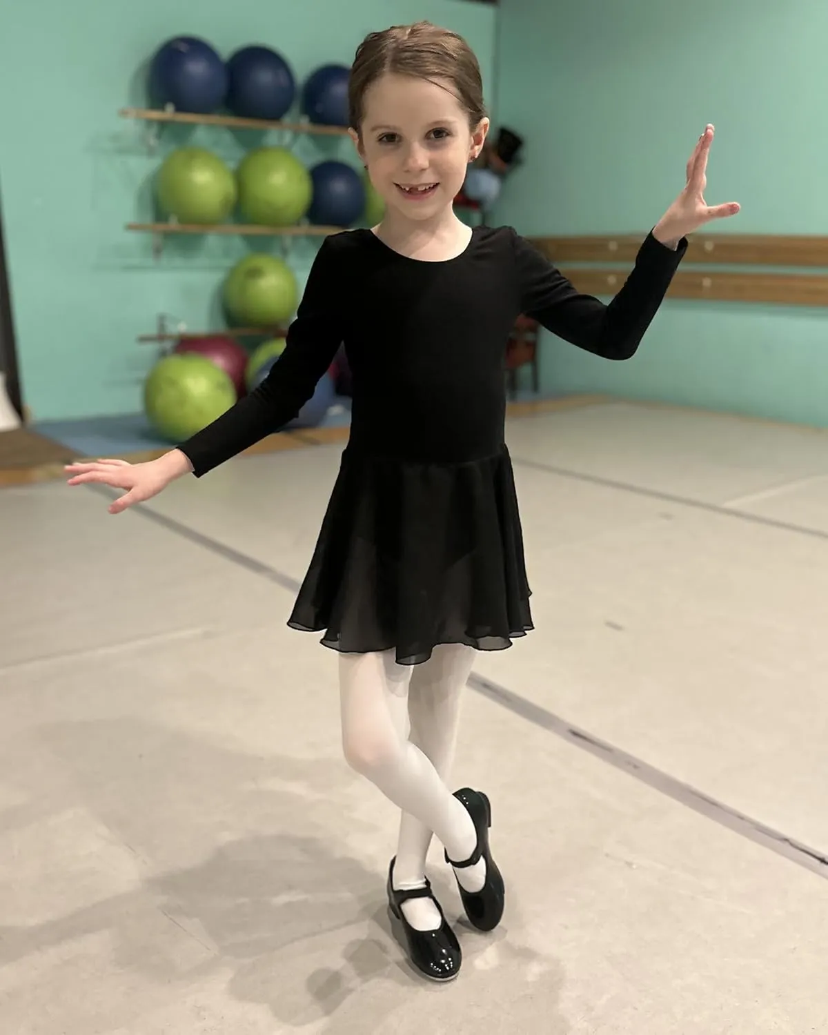 Stelle Tap Shoes for Girls Boys PU Leather Non-Slip Dance Shoes for Toddler/Little Kid/Big Kid