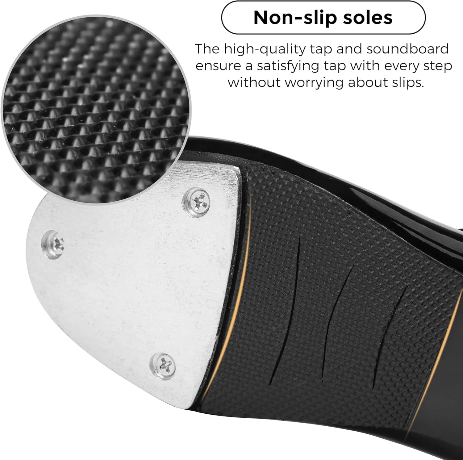 Stelle Tap Shoes for Girls Boys PU Leather Non-Slip Dance Shoes for Toddler/Little Kid/Big Kid