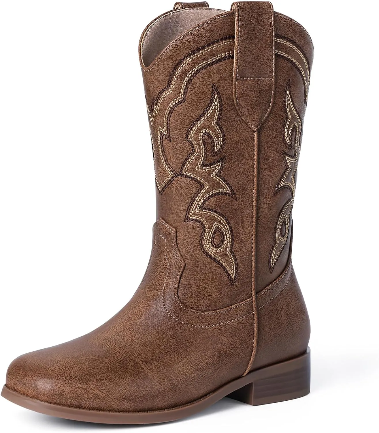 Toddler Girls Cowboy Boots - Cowgirl Western Boot for Kids Mid Calf Riding Shoes Little Kid/Big Kid